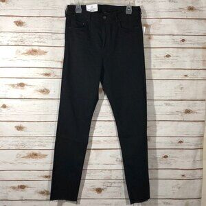 New H&M  black denim slim ankle high waist jeans pants size (EUR 32-US 0)